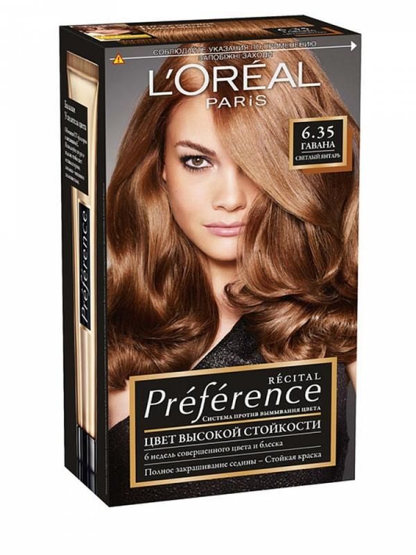 Loreal Краска для волос Preference 6.35 Гавана янтарный светлый