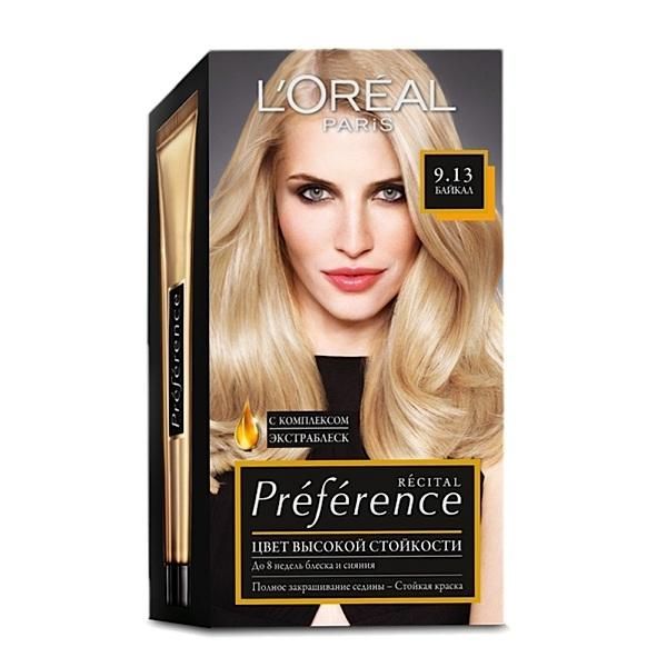 Loreal Краска для волос Preference 9.13 Байкал очень-светло-русый бежевый