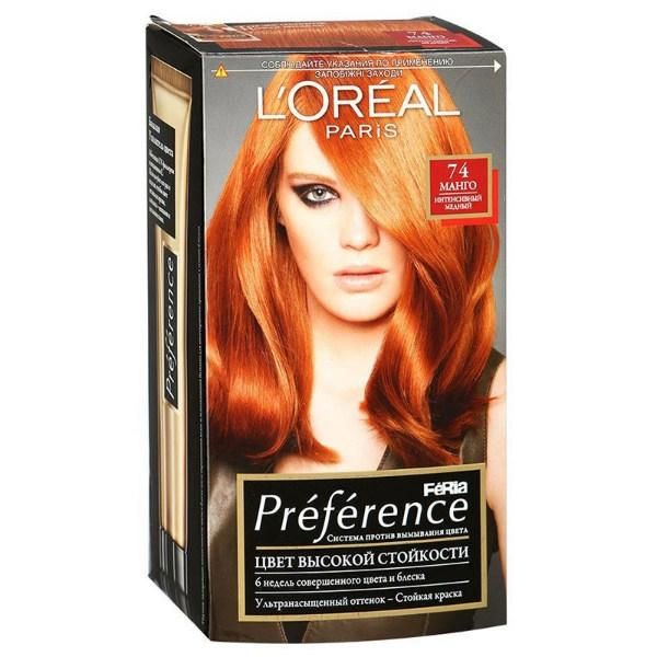 Loreal Краска для волос Preference Feria 74 Манго интенсивный медный