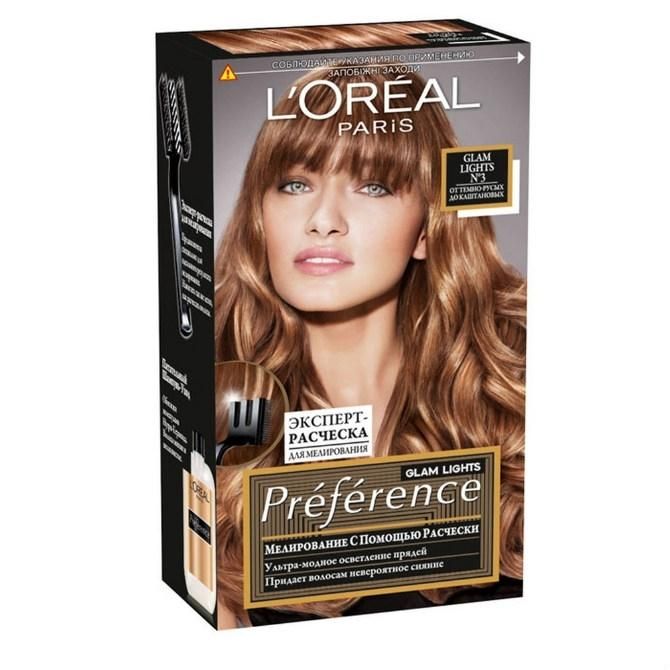 Loreal Краска для волос Preference Glam lights №3 для мелирования