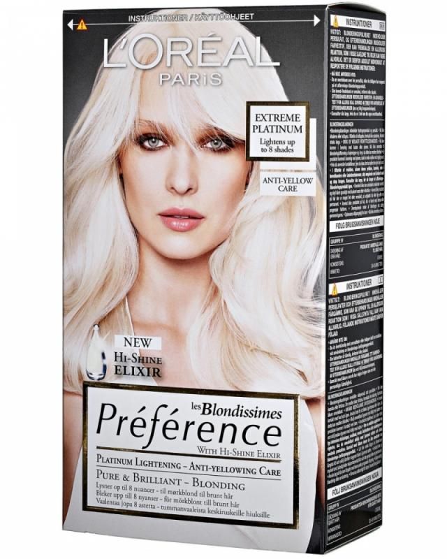 Loreal Краска для волос Preference Platinum Ультраблонд 8 тонов осветления