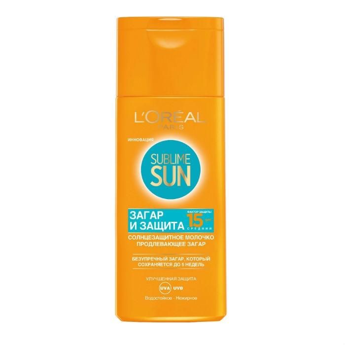 Loreal Sublime Sun Молочко SPF15 Загар и Защита 200мл