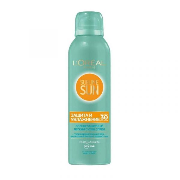 Loreal Sublime Sun Сухой спрей SPF30 Защита и увлажнение 200мл