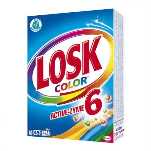 Losk Порошок для ручной стирки Color Active 450гр