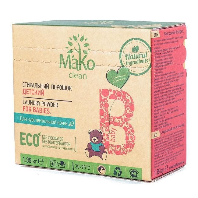 MaKo Clean Порошок стиральный Baby детский 1,35 кг