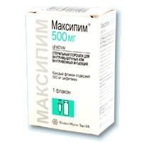 Максипим флаконы 0.5 г