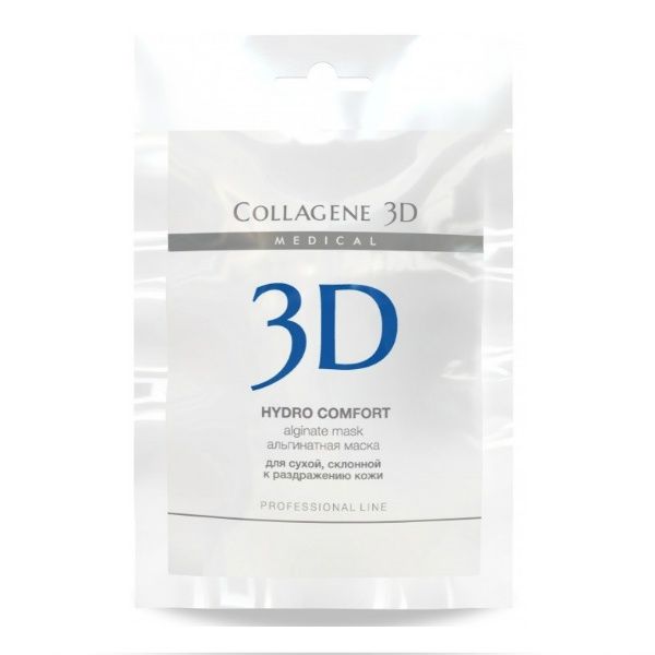 Маска альгинатная Медикал Коллаген 3D (Medical Collagene 3D) PROFF Hydro Comfort 30 г для лица и тела упак.