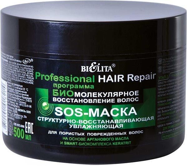 Маска-sos Belita Hair Repair структ.-восст. увлажн. для порист. повр. волос 500