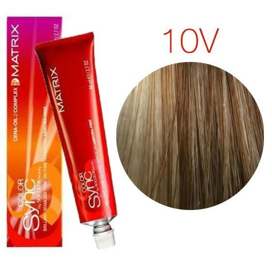 Matrix Color Sync Крем-краска 10V очень-очень светлый блондин перламутровый
