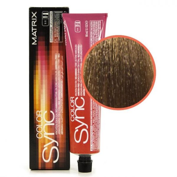 Matrix Color Sync Крем-краска 7MM блондин мокка мокка