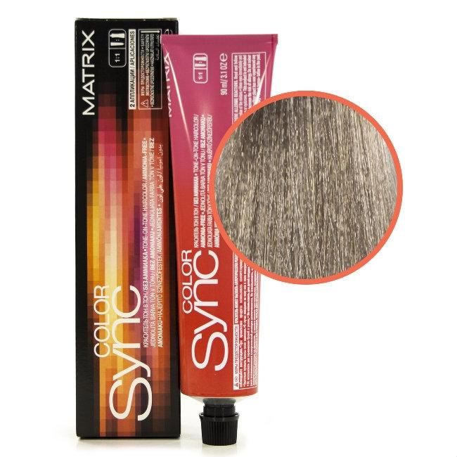 Matrix Color Sync Крем-краска 8A светлый блондин пепельный