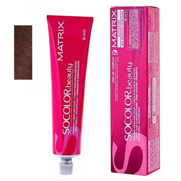 Matrix Socolor Beauty Краска 4MR шатен мокка красный