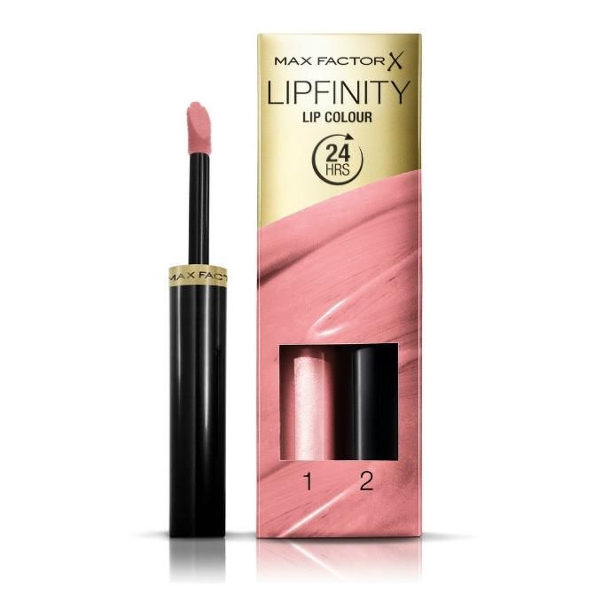 Max Factor Стойкая губная помада и увлажняющий блеск Lipfinity 010 тон whisper