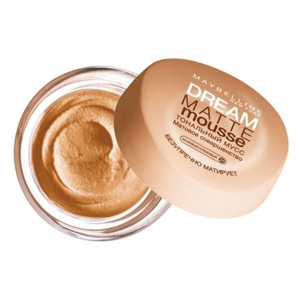 Maybelline New York Тональный крем Dream Matte Mousse матирующий мусс 021 бежевый кремовый 18мл