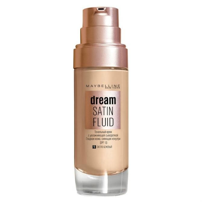 Maybelline New York Тональный крем Dream Satin Fluid 01 30мл