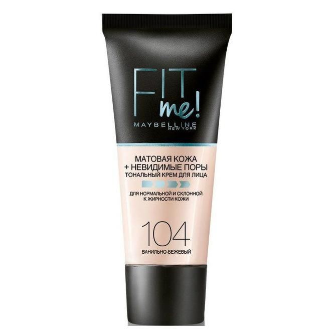 Maybelline New York Тональный крем Fit Me 104 ванильный бежевый 30мл