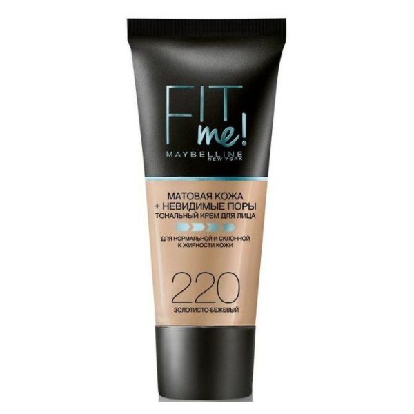 Maybelline New York Тональный крем Fit Me 220 золотисто бежевый 30мл