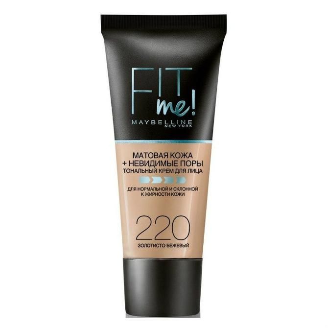 Maybelline New York Тональный крем Fit Me 220 золотисто бежевый 30мл