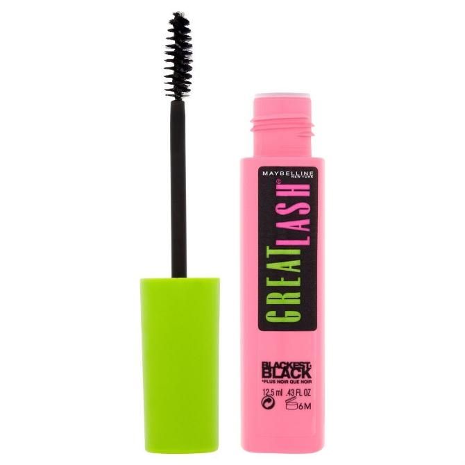 Maybelline New York Тушь для ресниц Great Lash Lots of Lashes 1 чернее черного 12,5мл