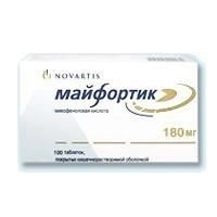 Майфортик таблетки 180 мг, 100 шт. Майфортик таблетки 180 мг, 100 шт.