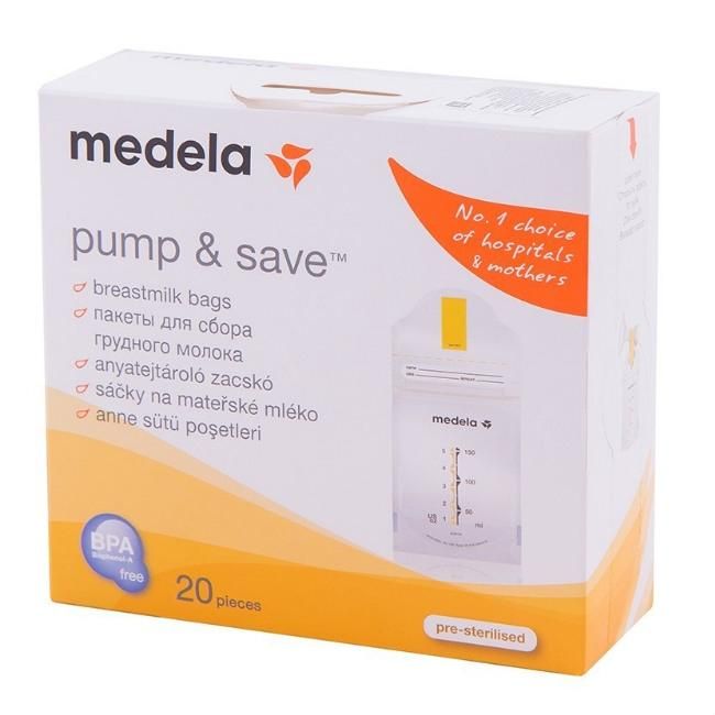 Medela пакеты одноразовые для сбора и хранения грудного молока 20 шт.