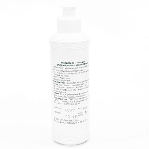 Медиагель гель для УЗИ средней вязкости, бесцветный. 250 г