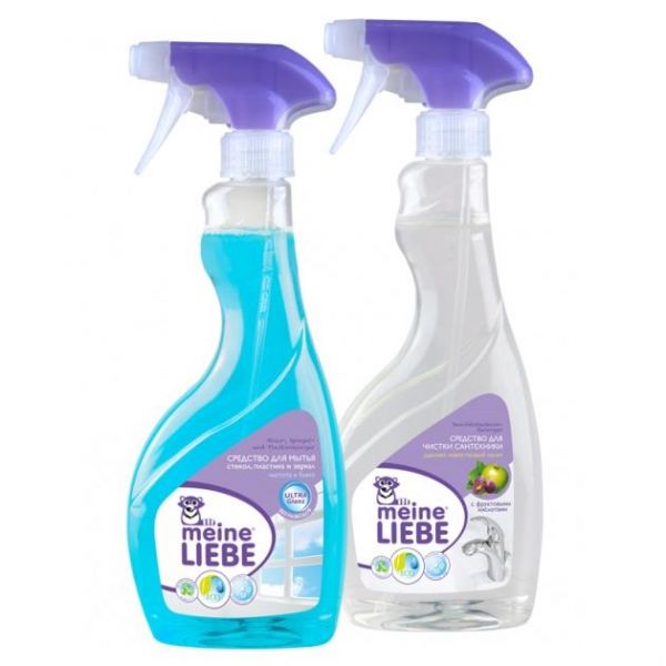 Meine Liebe Набор Средство для чистки сантехники +Средство для мытья стекол 500мл+500мл