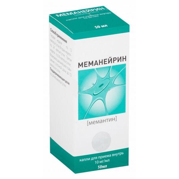 Меманейрин капли для приема внутрь 10 мг/мл 50 мл Меманейрин капли для приема внутрь 10 мг/мл 50 мл