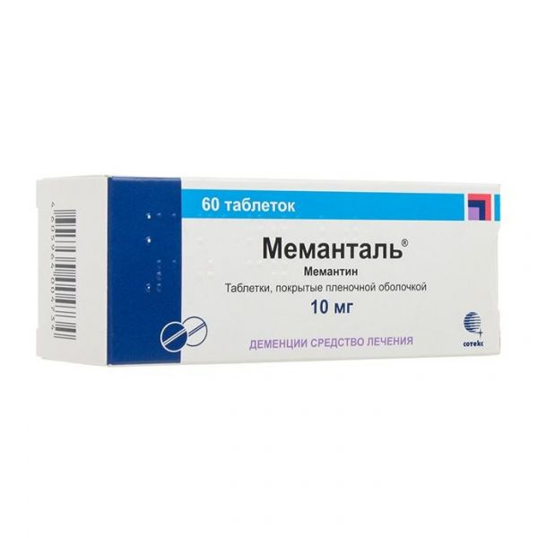 Меманталь таблетки покрыт.плен.об. 10 мг 60 шт. Меманталь таблетки покрыт.плен.об. 10 мг 60 шт.