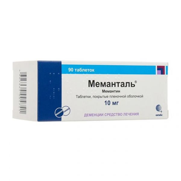 Меманталь таблетки покрыт.плен.об. 10 мг 90 шт. Меманталь таблетки покрыт.плен.об. 10 мг 90 шт.