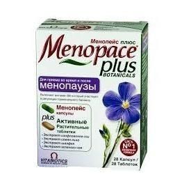 Менопейс плюс капсулы, 28 шт.+таблетки, 28 шт. Менопейс плюс капсулы, 28 шт.+таблетки, 28 шт.