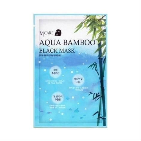 Mijin MJ Care маска для лица черный бамбук MJ Aqua Bamboo black mask 25 г