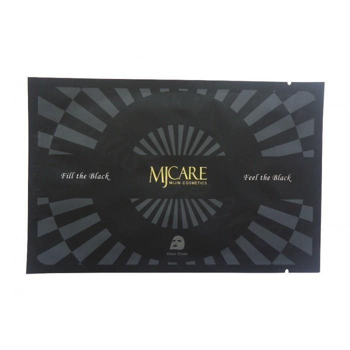 Mijin MJ Care маска для лица с древесным углем MJ Premium Charcoal black mask 25 г