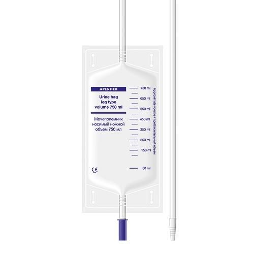 Мочеприемник носимый 750 мл длина трубки 50 см 1 шт.