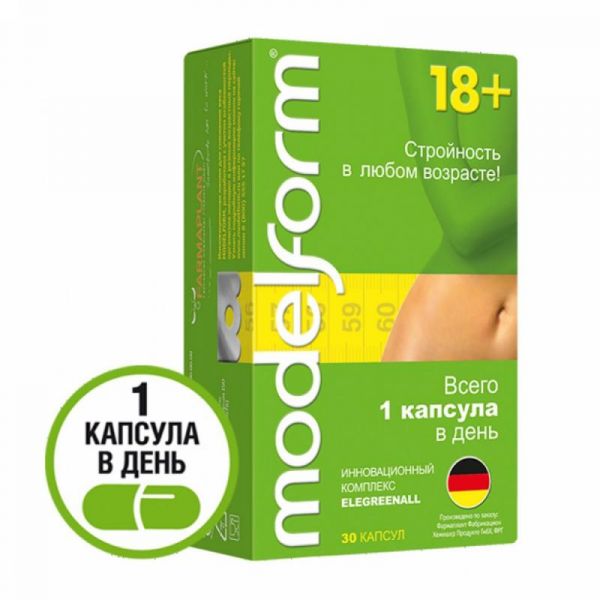 Модельформ 18+ капсулы 360 мг, 30 шт. Модельформ 18+ капсулы 360 мг, 30 шт.