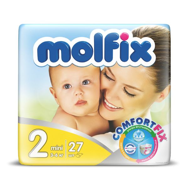Molfix Mini Подгузники детские (3-6 кг) 27шт