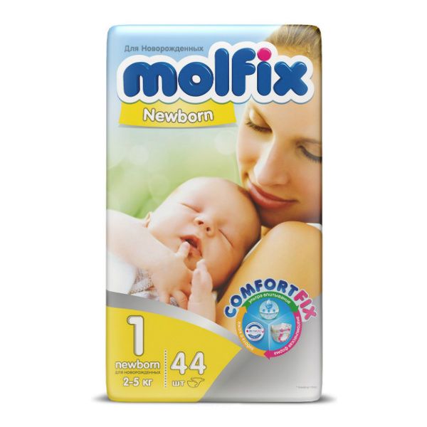 Molfix Подгузники для новорожденных (2-5 кг) 44шт