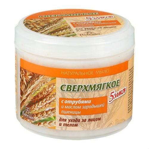 Мыло Флоресан сверхмягкое 5 злаков 450г упак.