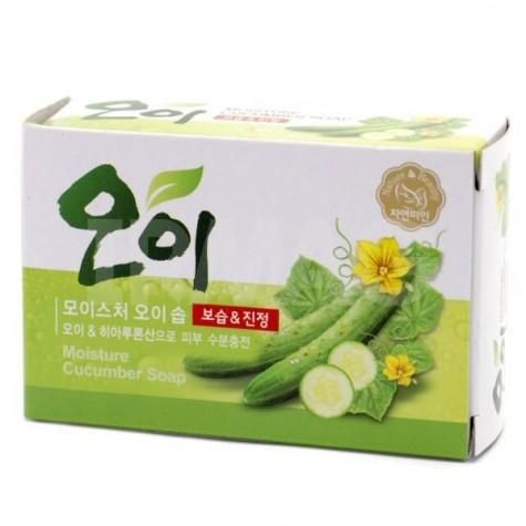 Мыло Mukunghwa Увлажняющее косметическое с экстрактом огурца Moisture Cucumber Soap 100гр