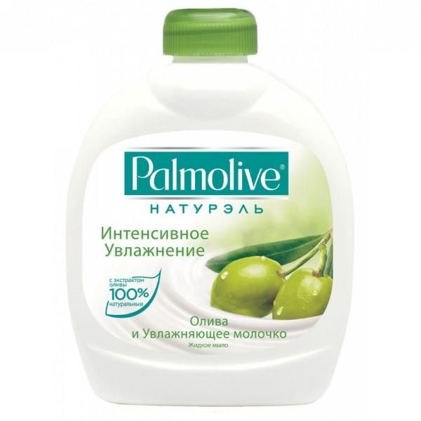 Мыло жидкое Палмолив (Palmolive) Интенсивное увлажнение Олива и увл. молочко смен. блок 300мл упак.