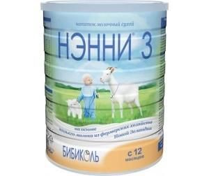 Нэнни 3 смесь на основе натурального козьего молока с 12 мес. 800 г