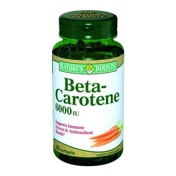 Нэйчес Баунти Бета-каротин 6000 МЕ капсулы 60 шт. Нэйчес Баунти Бета-каротин 6000 МЕ капсулы 60 шт.