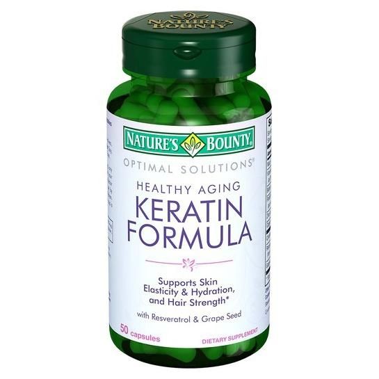 Нэйчес Баунти Кератин формула капсулы 50 шт. Нэйчес Баунти Кератин формула капсулы 50 шт.