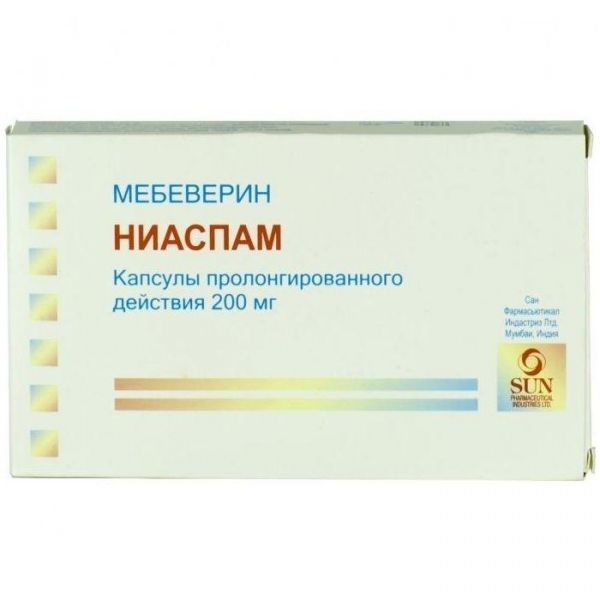 Ниаспам капсулы ретард 200 мг, 30 шт.