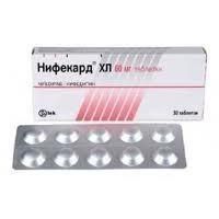 Нифекард хл таблетки ретард 60 мг, 30 шт.