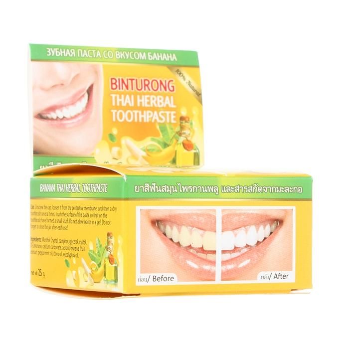 Nina Buda Binturong Banana Thai Herbal Toothpaste зубная паста с экстрактом банана 25 г