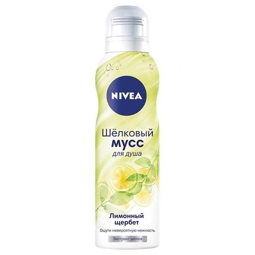 Nivea Шёлковый мусс для душа Лимонный щербет 200мл
