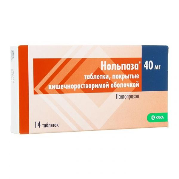 Нольпаза таблетки 40 мг, 14 шт. Нольпаза таблетки 40 мг, 14 шт.