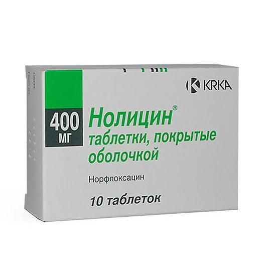 Нолицин таблетки 400 мг, 10 шт.