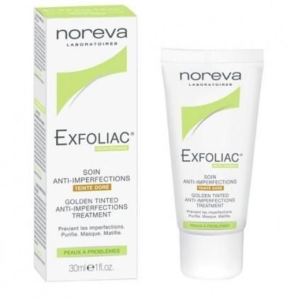 Noreva Exfoliac крем тональный для проблемной кожи тон золотистый 30 мл